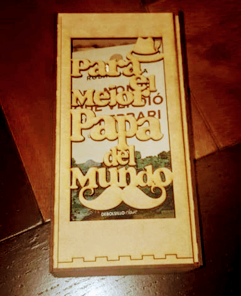 Caja para papá - mdf 3mm - 25cm de alto 13cm ancho