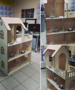 Casita barbie - en 3mm base 70cm x 32cm alto 110cm