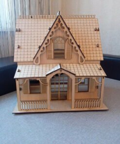 Casita en 3mm - alto 32cm base 30cm x 33cm