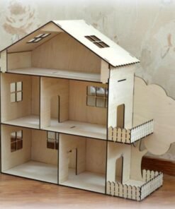 Casita muñecas en 3mm alto 50cm base  50cm x 20cm